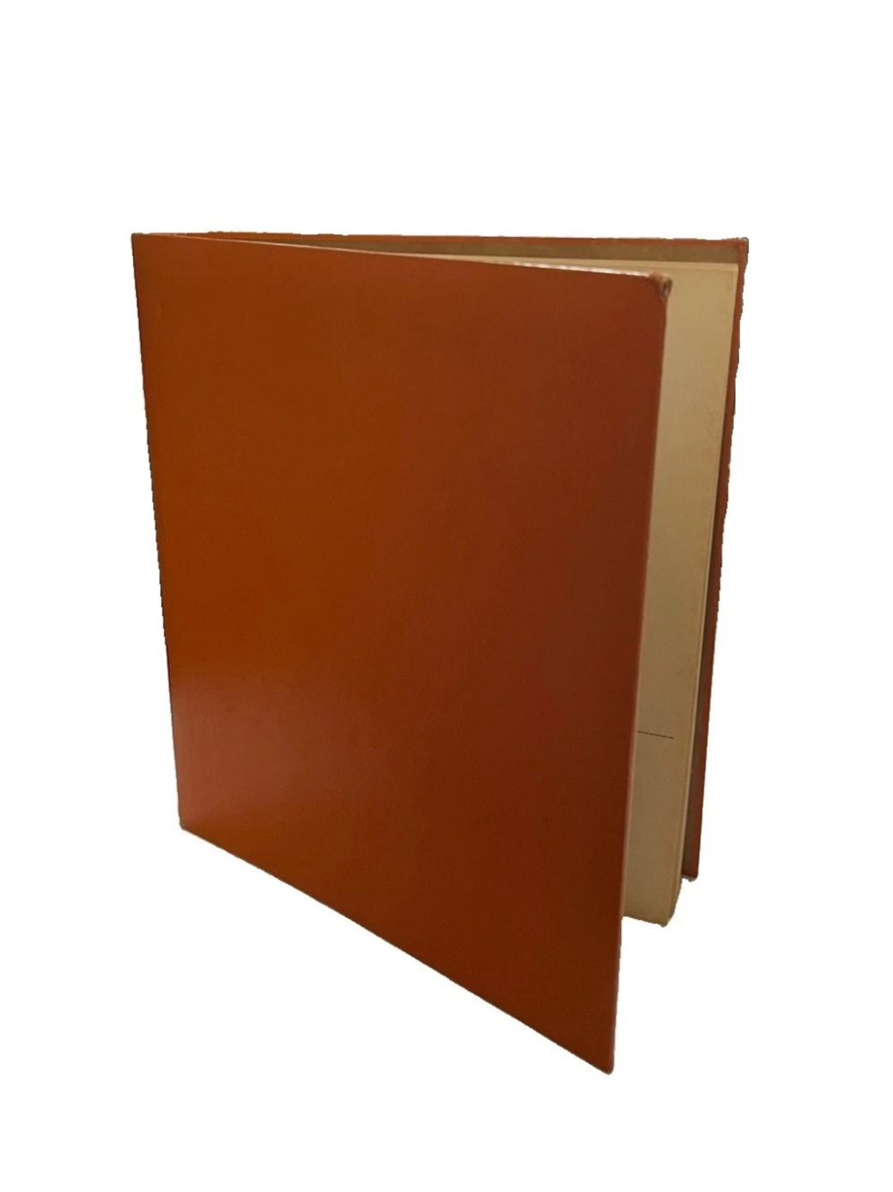 Vtg HOLSON Big Scrapper Refillable Scrapbook 14x11.5" 25 Pages 1970s Orange